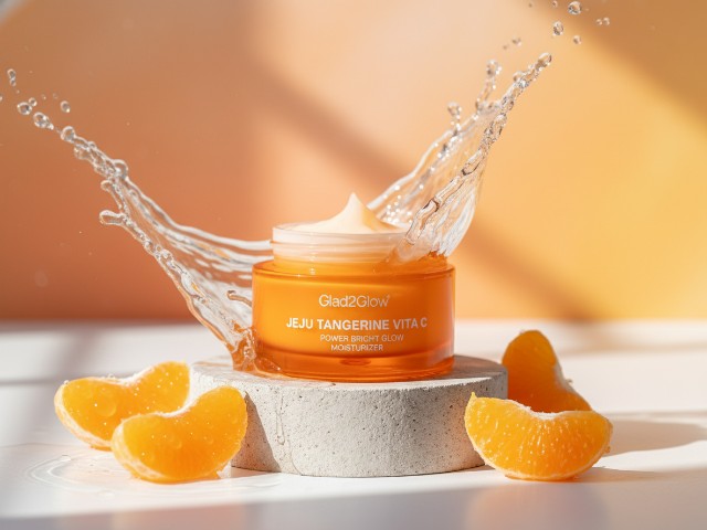 BPOM (90)NA11240100419 Glad2Glow Jeju Tangerine Vita C Power Bright Glow Moisturizer