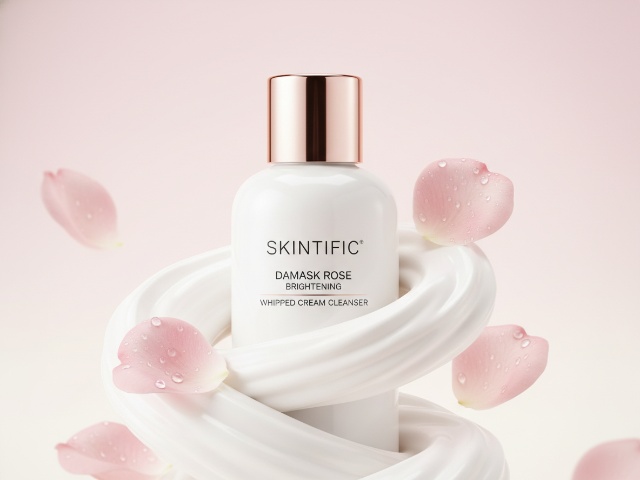 Bpom (90)NA11251202688 Skintific Damask Rose Brightening Whipped Cream Cleanser