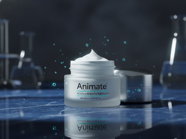 Bpom (90)NA18230101343 Animate 5X Active Whitening Night Cream