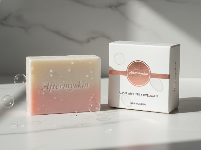 BPOM (90)NA18240501195 Aftermyskin Alpha Arbutin Collagen Brightening Soap