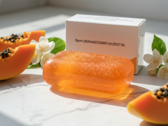 (90)NA40220500001(91)250718 RDL Papaya Brightening Soap