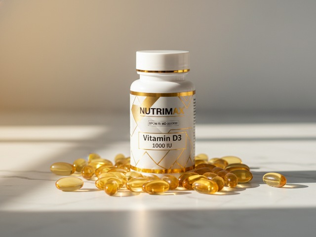 BPOM (90)SD202591011(91)221011 NUTRIMAX Vitamin D3 1000 IU